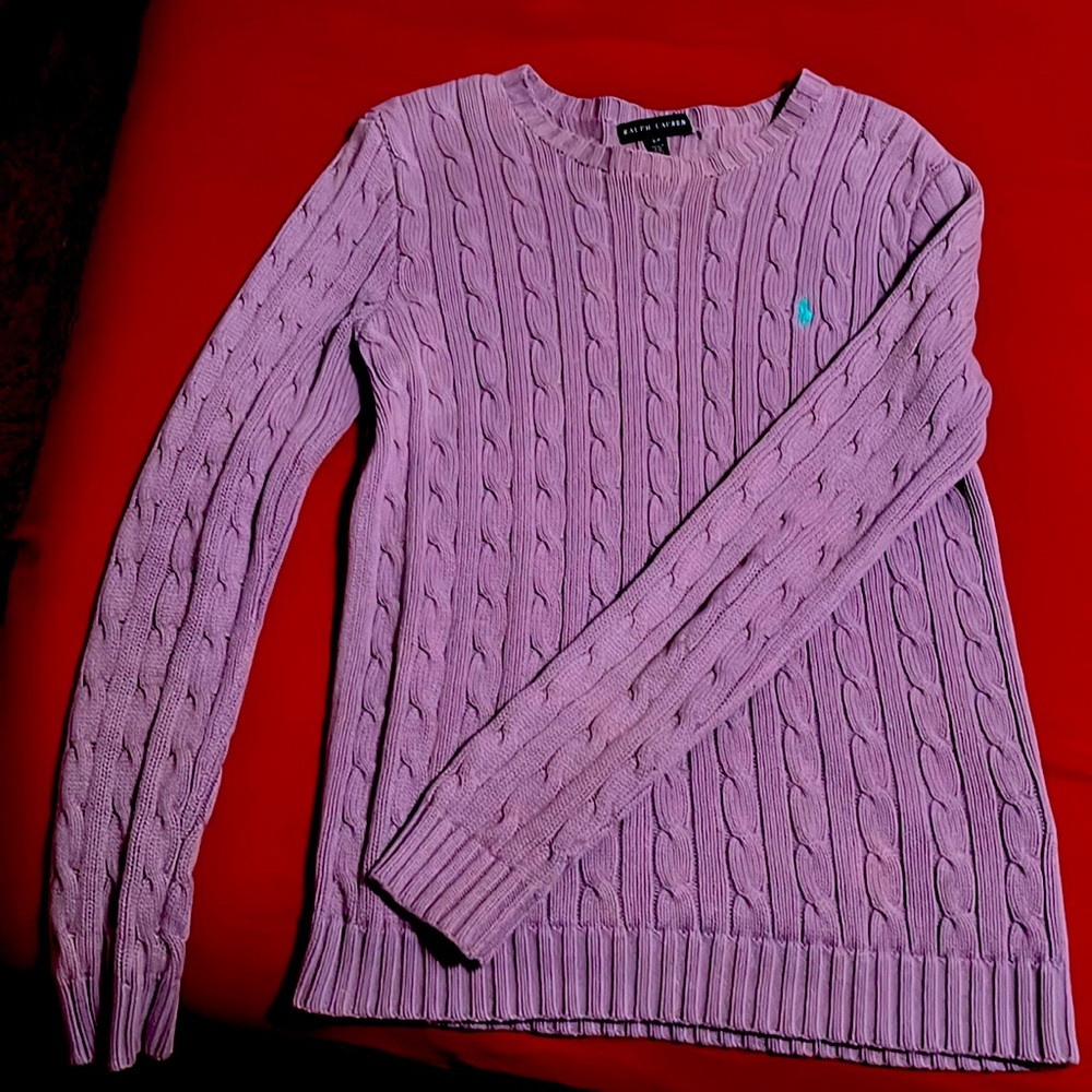 Lavender Polo Ralph Lauren Knit Sweater